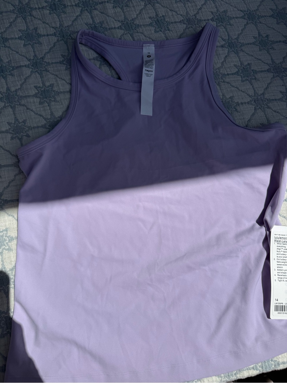 Lululemon align Women's Racerback Tank Top - Lavender nwt